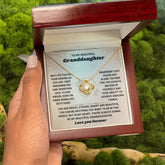 Gift For My Beautiful Granddaughter, Necklace for Granddaughter, Meaningful Jewelry, Loving Gift Idea, Love Knot Necklace,